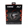 Наушники KOMC A7, чёр/красный