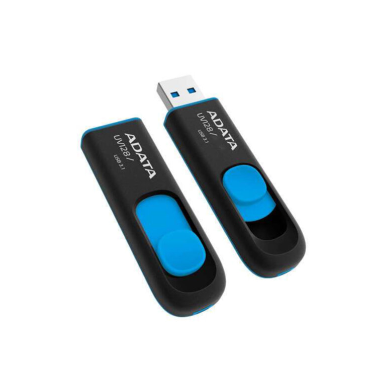 USB флеш 64Gb ADATA, AUV128-64G-RBE, USB 3.2, Черный