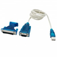 Адаптер RS232 DB9 /LPT в USB, 2чипа PL2303, 1.5м
