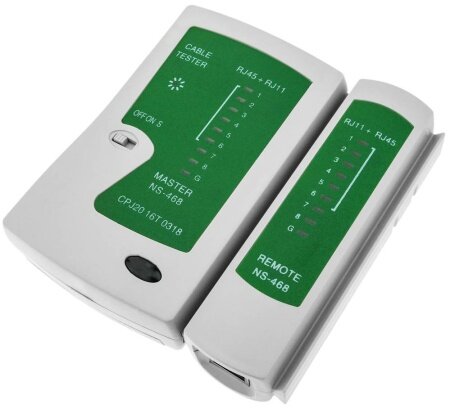 Тестер кабеля MSOL NS-468, RJ45/11, + кофр