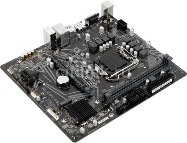 Материнская плата Gigabyte H510M H, LGA1200, iH510, 2xDDR, 2666MHz, 1хM.2, (D-Sub, HDMI)
