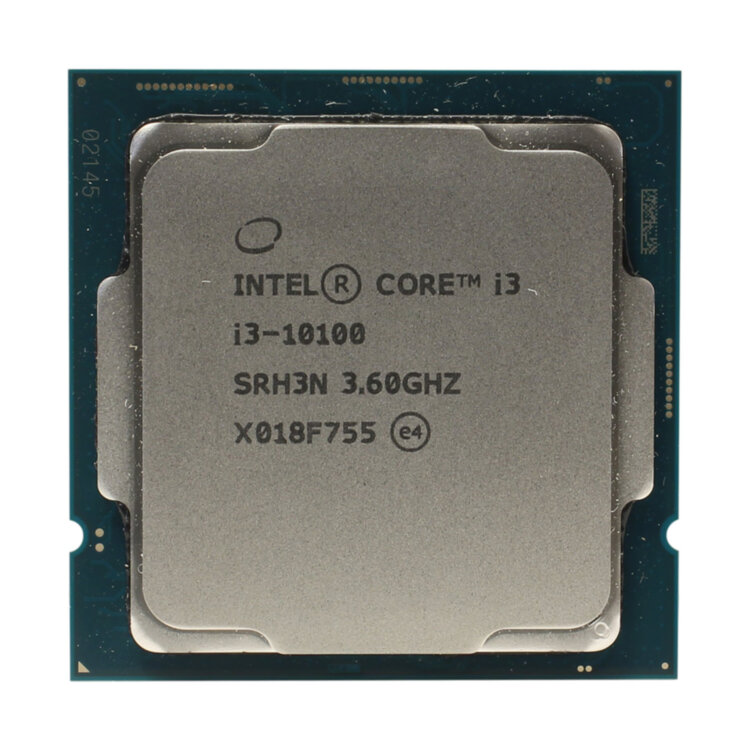Процессор Intel Сore i3-10100, СPU 3.6GHz (Comet Lake, 4.3), 4C/8T, 6 MB L3, 65W, LGA1200, HD630