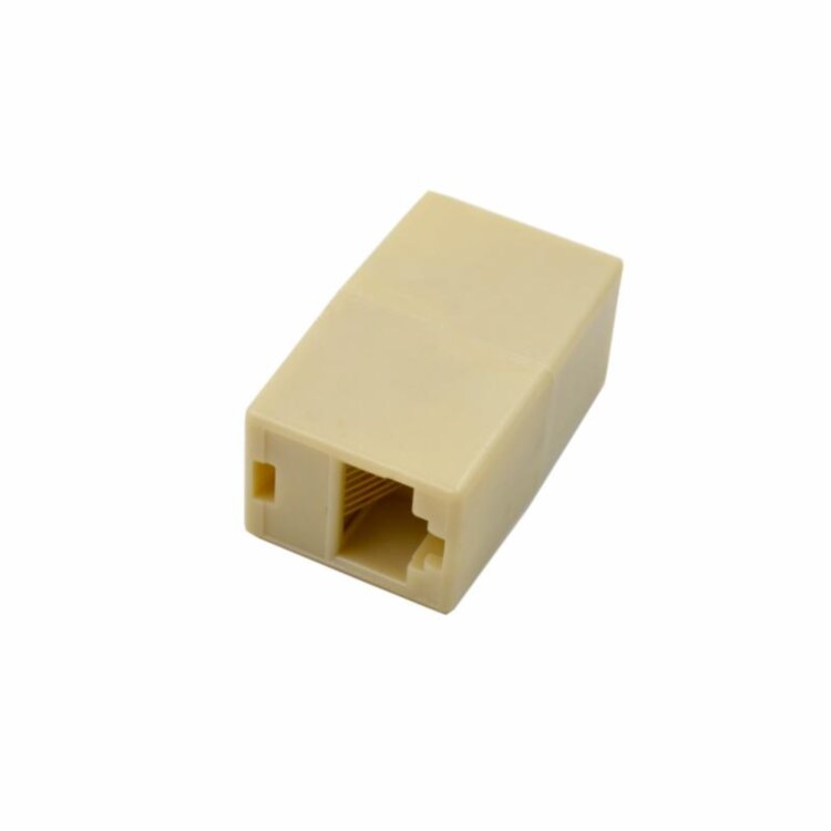 Соединитель RJ45 F- RJ45 F, белый