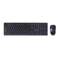 Комплект Клавиатура + Мышь Delux DLD-1505OGB, Беспроводная 2.4G, 1000DPI, 12 мультиклавиш, Чёрный