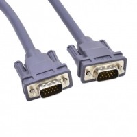 Интерфейсный кабель, VGA M - VGA M Lux "iLAN" 15м, 3+6, OD8.0, 100%медь, не экранир, серый