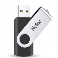USB флеш 64GB Netac U505 черный-серебро