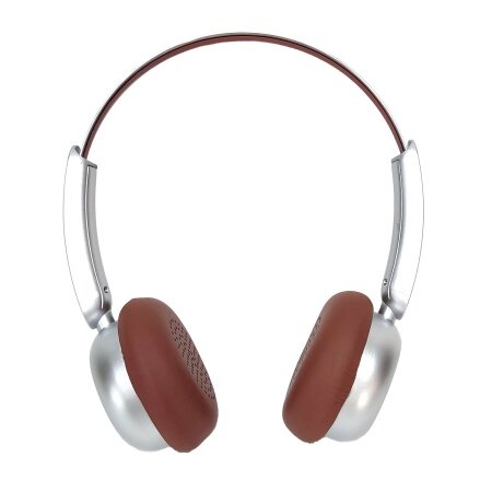 Наушники Bluetooth MSOL CM-111, microSD, металл, шумодав., для спорта, серые, винтажный