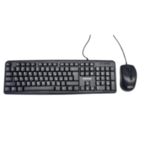 Комплект клавиатура+мышь Wintek WS-KB-505 USB, рус/англ/каз, 1.5 м, чёрная; мышь: USB, 1000 dpi, 1.5