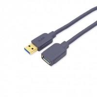 Кабель USB3.0 удлинитель AM-AF MUY2-015, 1.5м, серый