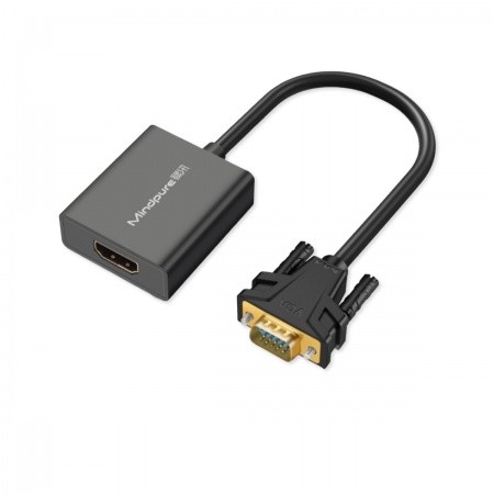 Мультимедийный конвертер VGA M - HDMI F `Mindpure` AD031, LX10366