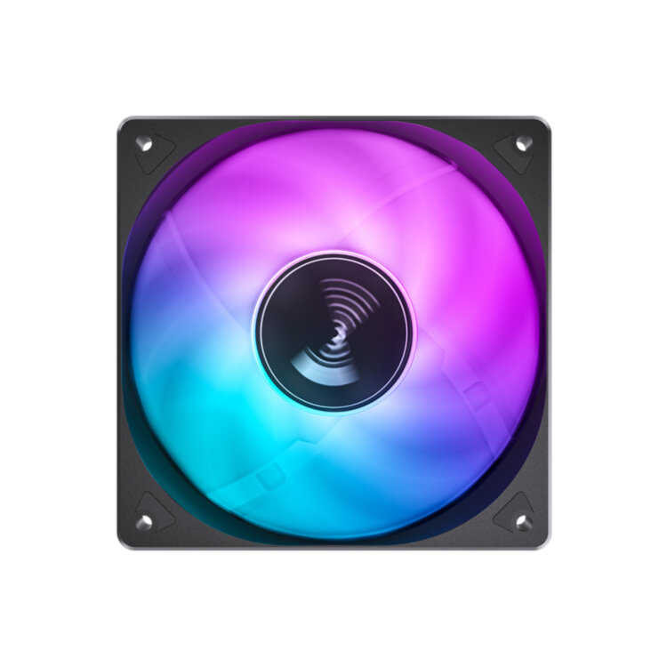 Кулер для корпуса Jonsbo, SL-120C, SL-120C Black, LED 120мм, 1500 об/мин, 32dB(A), 3pin, 120*120*25м