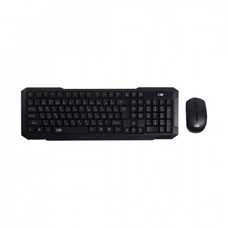 Комплект Клавиатура + Мышь X-Game XD-7700GB, Беспроводной, Чёрный