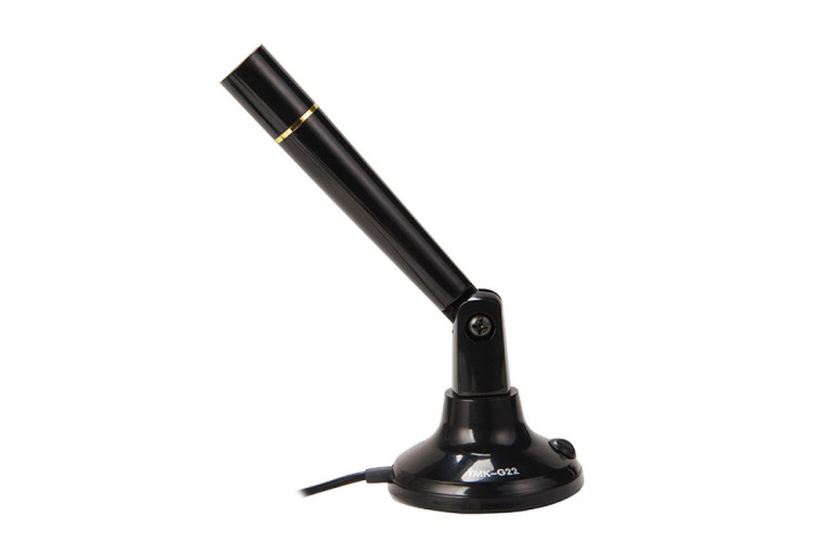 Настольный микрофон INVONS TMK-G22 3.5mm, 58dB, каб-1,5м, черный, на стойке