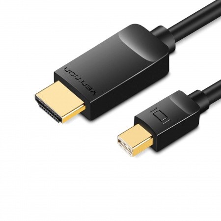 Кабель Mini DP - HDMI, `Vention` HABBG, 1.5м, чёрный