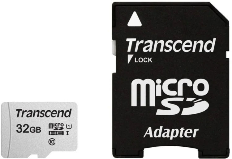 microSD HC  32Gb Transcend, class 10 U1 TS32GUSD300S-A