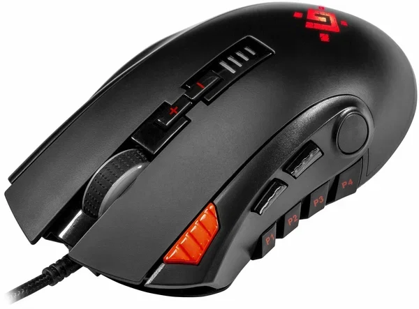 Мышь игровая Defender Oversider GM-917 черный, 12800dpi