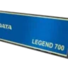 Твердотельный накопитель SSD M.2 NVMe 512GB, ADATA, Legend 700, PCIe Gen3x4, 1600/2000 Мб/с