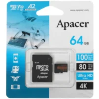 microSD HC  64Gb Apacer, AP64GMCSX10U8-R, U1 V30 A2