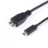 Кабель SHIP, USB308-1P, MICRO-B USB на USB-C 3.1, Пол.пакет, 1 м, Чёрный
