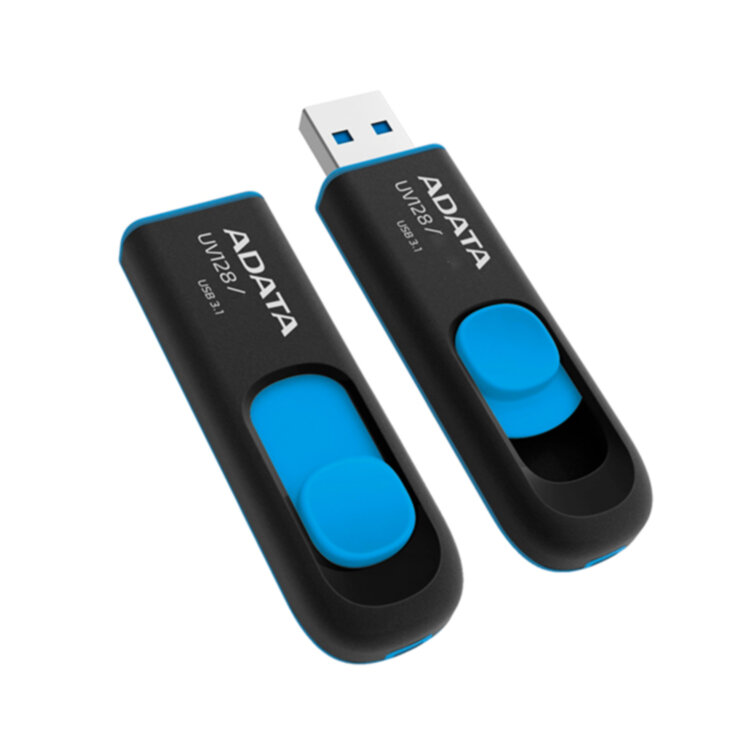 USB флеш 32Gb ADATA, AUV128-32G-RBE, USB3.2 черный
