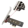 Адаптер M.2 NVMe SSD в PCIe x1 с поддержкой PCIe 4.0, для размеров 2230/2242/2260/2280