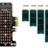 Адаптер M.2 NVMe SSD в PCIe x1 с поддержкой PCIe 4.0, для размеров 2230/2242/2260/2280