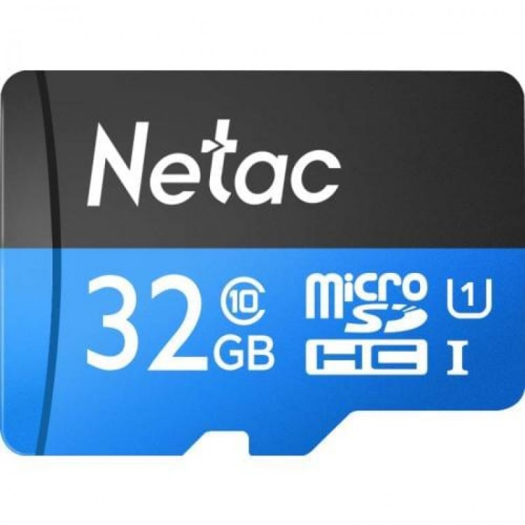 microSD HC 32GB Netac, class 10 U1 Netac P500STN с адаптером SD
