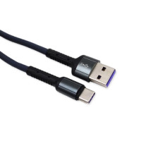 Кабель LDNIO LS64C-5A, USB AM - MicroUSB M typeC, 2м, 5A, черный