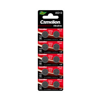 Батарейка Camelion AG13-BP10(0%Hg), Alkaline, AG13, 1.5V, 2 шт. (1 пара)