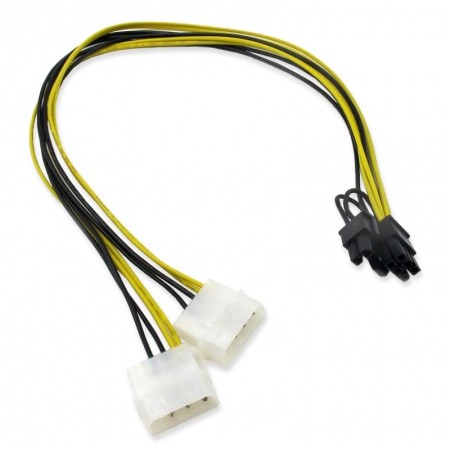 Кабель-переходник Molex*2 - PCIe-8pin(6+2) (пит.VGA)