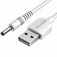 Кабель питания и зарядки устройств USB AM - DC3,5 `Vention` CEXWF, 1м, белый