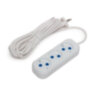 Электрический удлинитель SVC, XP3S-50M, 3 розетки, 5 метров, 220-240В, 16A, Белый