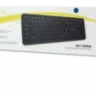 Клавиатура Delux DLK-290UB, Ультратонкая, USB, Анг/Рус/Каз, Чёрный