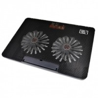 Подставка охлаждающая A2, вентилятор 140mm, 1200 об/м, 17dBA, до 17'', 2USB, led, черн