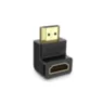 Переходник HDMI (F) - HDMI (M) угловой 90° Ugreen, HD112/20109
