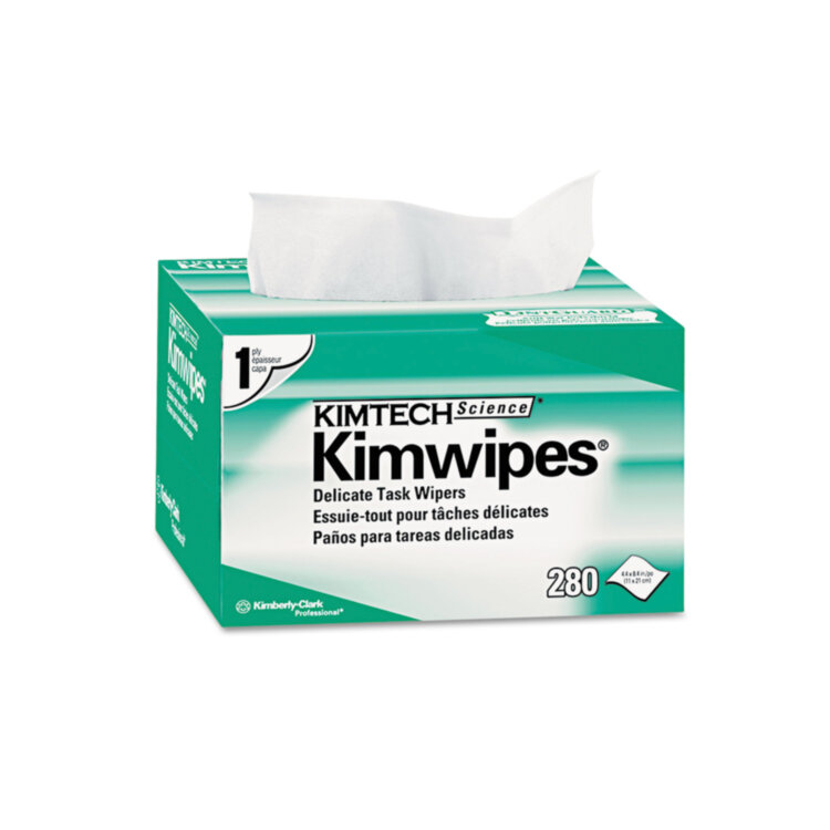 Салфетки безворсовые, Kimtech-kimwipes, для очистки волоконно-оптических коннекторов (280 шт.)