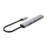 TypeC - USB-разветвитель + кард-ридер ORICO AH-12F-GY, 3 порта, серый
