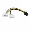 Кабель-переходник Molex*2 -> 6pin (VGA)