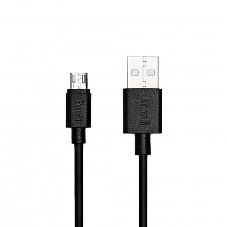 Кабель MicroUSB Budi M8J012, 1.2м черный, Зарядка, синхронизация, 1.2м