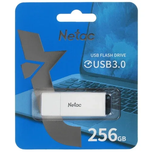 USB флеш 256Gb Netac, NT03U185N-256G-30WH, USB3.0 черный
