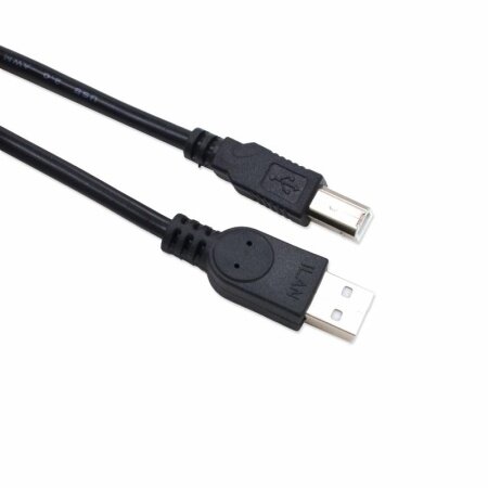 Кабель USB AM-BM, "iLAN", чёрный, 1.5м, (св.пак)
