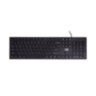 Клавиатура XG, XK-300UB, Ультратонкая, USB, Кол-во стандартных клавиш 104, Анг/Рус/Каз, Чёрный