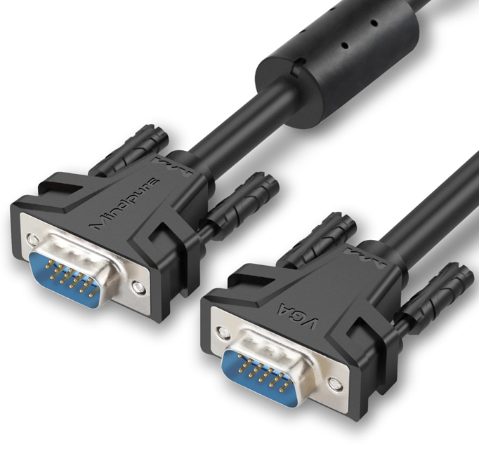 Интерфейсный кабель, VGA M - VGA M "Mindpure" VG002, LX10071, 5м, 3+6, черный