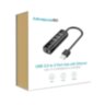 Сетевая карта USB2.0- LAN+3*USB2.0 "Mindpure" UR008, LX10395, 100Mbps