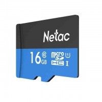 microSD HC  16GB Netac P500STN, class 10, U1 (SD адаптер)