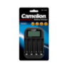 Зарядное устройство Camelion, BC-1046-BLK-DB, 4*AAA/4*AA, LCD дисплэй, USB порт, чёрный