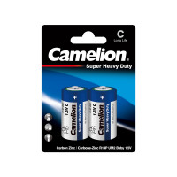 Батарейка Camelion C, R14P, Super Heavy Duty, 1.5V, mAh, 2 шт.