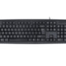 Клавиатура Wintek WS-KB-502, USB, рус/англ/каз, 1.5 м, чёрная