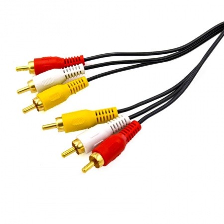Интерфейсный кабель, 3RCA(M)-3RCA(M), "LAN", 5м
