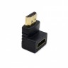 Переходник HDMI (F) - HDMI (M) угловой 90° цельный